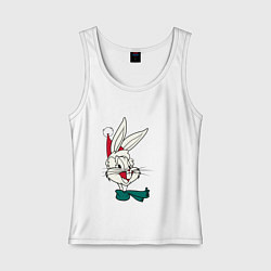Майка женская хлопок Bugs Bunny, цвет: белый