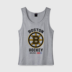 Майка женская хлопок BOSTON BRUINS NHL, цвет: меланж