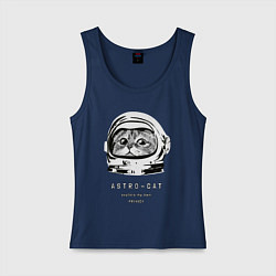Женская майка ASTRONAUT CAT КОТ КОСМОНАВТ