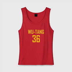 Майка женская хлопок Wu-Tang 36, цвет: красный