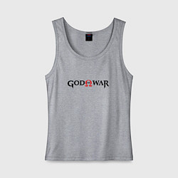 Женская майка GOD OF WAR LOGO BLACK RED