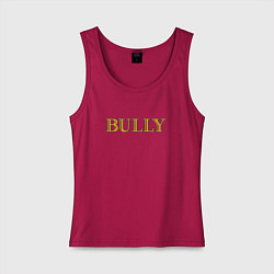 Майка женская хлопок Bully Big Logo, цвет: маджента
