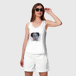 Майка женская хлопок Милый Слава, цвет: белый — фото 2