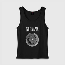 Майка женская хлопок Nirvana Нирвана Круги ада, цвет: черный