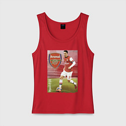 Майка женская хлопок Arsenal, Mesut Ozil, цвет: красный