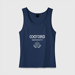 Майка женская хлопок University of Oxford - Великобритания, цвет: тёмно-синий
