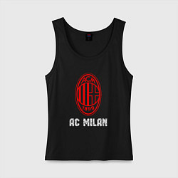 Майка женская хлопок МИЛАН AC Milan цвета черный — фото 1