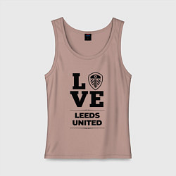 Женская майка Leeds United Love Классика