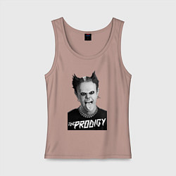 Майка женская хлопок The Prodigy - firestarter, цвет: пыльно-розовый