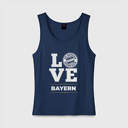 Майка женская хлопок Bayern Love Classic, цвет: тёмно-синий