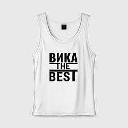 Майка женская хлопок ВИКА THE BEST, цвет: белый