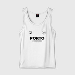 Майка женская хлопок Porto Униформа Чемпионов, цвет: белый