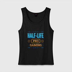 Майка женская хлопок Игра Half-Life PRO Gaming, цвет: черный