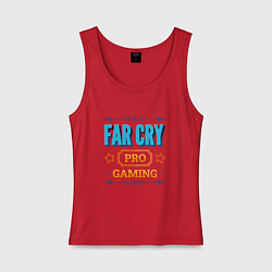 Майка женская хлопок Игра Far Cry pro gaming, цвет: красный