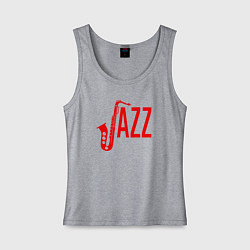Майка женская хлопок Jazz - труба, цвет: меланж