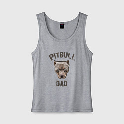 Женская майка Pitbull dad