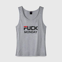 Женская майка Fuck monday, anti-brand, fila