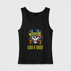 Женская майка Guns n roses Skull