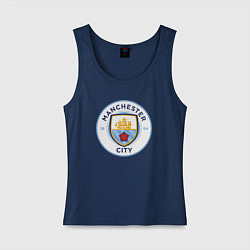 Майка женская хлопок Manchester City FC, цвет: тёмно-синий