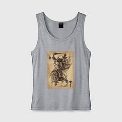 Женская майка Fable III Воин бездны, валет крести