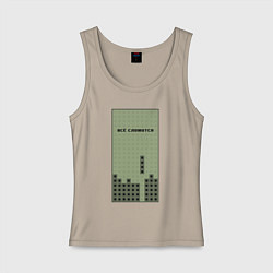 Женская майка Brick game тетрис - всё сложится