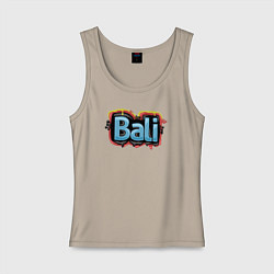 Майка женская хлопок Bali, цвет: миндальный