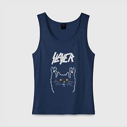 Женская майка Slayer rock cat