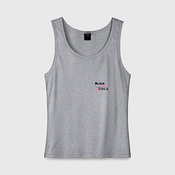 Женская майка Поцелуйчик Блэк Пинк in you area - мини