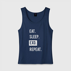 Женская майка Eat Sleep EXO Repeat