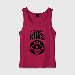 Майка женская хлопок Gym kings, цвет: маджента