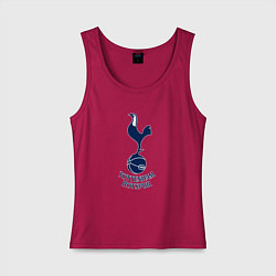 Майка женская хлопок Tottenham Hotspur fc sport, цвет: маджента