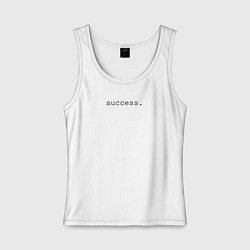 Майка женская хлопок Success, цвет: белый