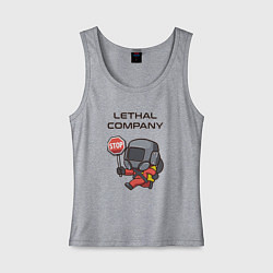 Женская майка Lethal company: Stop Please