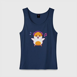 Женская майка Музыкальный хомяк