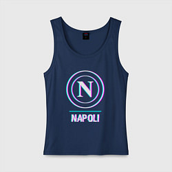 Женская майка Napoli FC в стиле glitch