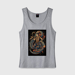 Женская майка Муай Тай боец и змея