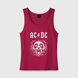 Женская майка AC DC rock panda