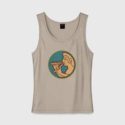 Майка женская хлопок Террачина Total War: Rome II - Rise of the Republi, цвет: миндальный