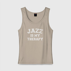 Женская майка Джаз моя терапия