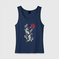 Женская майка Японские карпы кои - любовь