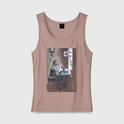 Женская майка Портной швея - живопись