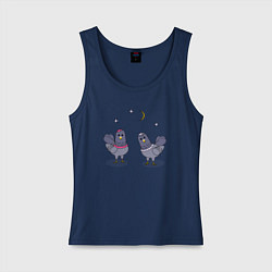 Женская майка Голуби - парочка