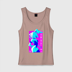 Женская майка Девочка зайчик-самурай с катаной - sexy