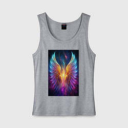 Майка женская хлопок Взмах крыльев, цвет: меланж