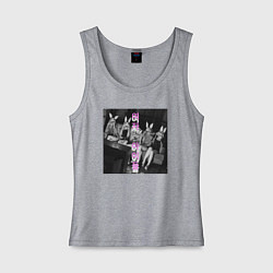 Женская майка G I-dle участницы с масками кроликов