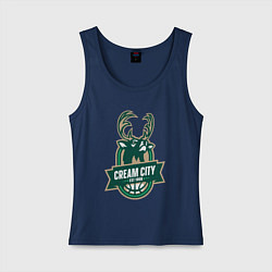 Женская майка Milwaukee Bucks cream city