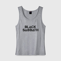 Майка женская хлопок Black Sabbath, цвет: меланж