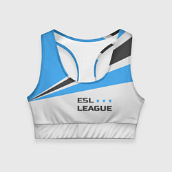 Топик спортивный женский ESL league, цвет: 3D-принт