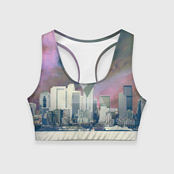 Топик спортивный женский Хипстер, цвет: 3D-принт