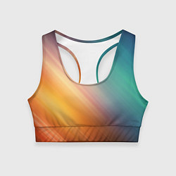 Топик спортивный женский Стильный окрас, цвет: 3D-принт